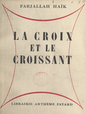 cover image of La croix et le croissant